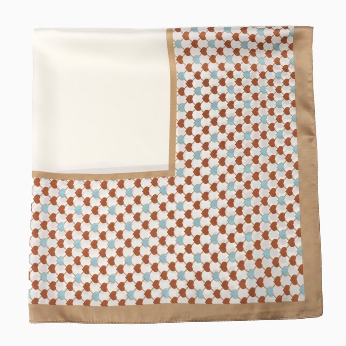 Платок женский MINAKU р-р 70*70 см, цв. молочный Платок женский MINAKU р-р 70*70 см, цв. молочный