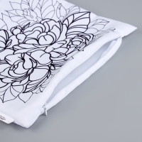 Наволочка под раскраску &laquo;Пионы&raquo;, 30 х 30 см