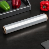 Плёнка пищевая Доляна, 30 см &times; 200 м, 8 мкм, цвет белый