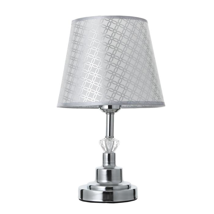 Лампа настольная 16227/1CR Е27 40Вт хром 21х21х34,5 см RISALUX