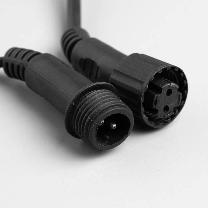 Гирлянда «Нить» 10 м, IP65, УМС, тёмная нить, 100 LED, свечение белое, 220 В Гирлянда «Нить» 10 м, IP65, УМС, тёмная нить, 100 LED, свечение белое, 220 В