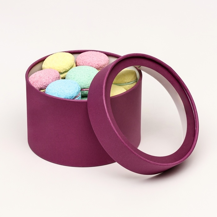 Подарочная коробка Подарочная коробка "Wewak" сливовая, завальцованная с окном, 16 х 11 см