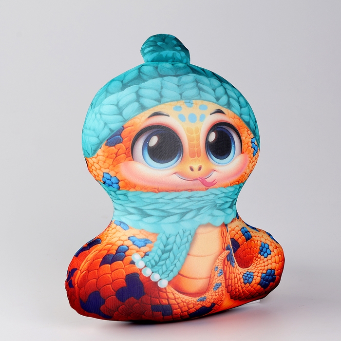 Новый год! Антистресс игрушка &laquo;Змея пятнистая в шапке&raquo;