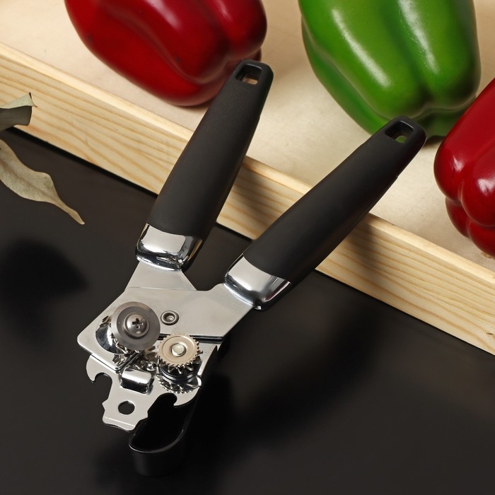 Нож консервный Доляна «Элим», 20 см, цвет чёрный Нож консервный Доляна «Элим», 20 см, цвет чёрный