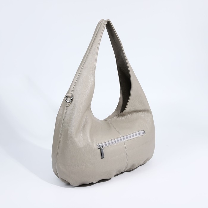 Сумка-мешок на молнии, 3 наружных кармана, цвет серый Сумка-мешок на молнии, 3 наружных кармана, цвет серый