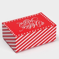 Коробка подарочная новогодняя складная &laquo;С Новым годом&raquo;, 18 х 12 х 7 см, Новый год