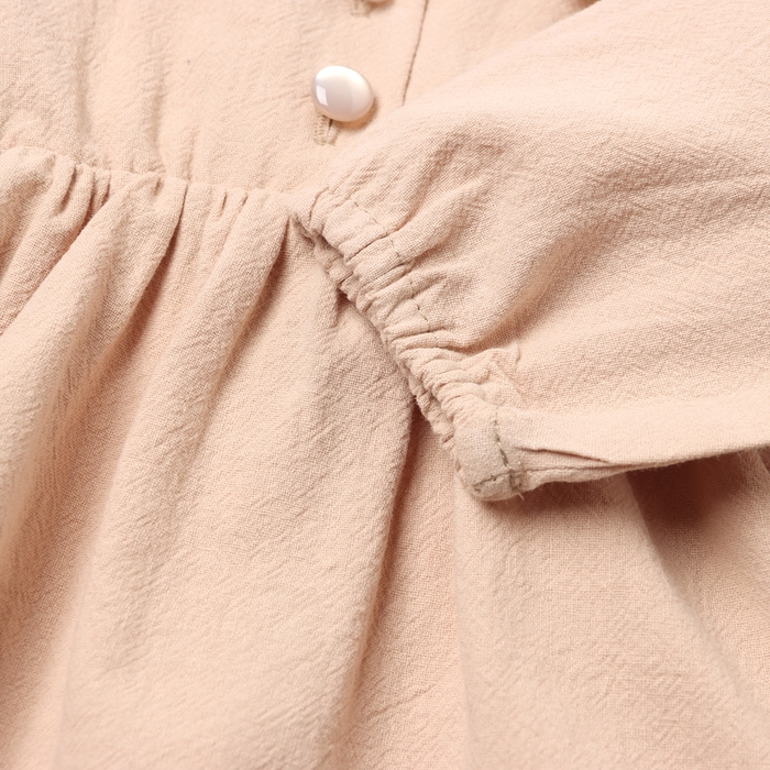 Платье для девочки MINAKU, цвет бежевый, рост 80-86