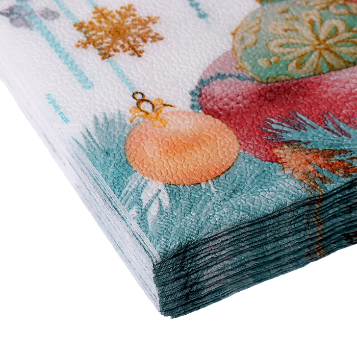 Салфетки новогодние бумажные «С Новым Годом», 33х33 см, двухслойные, 20 шт. Салфетки новогодние бумажные «С Новым Годом», 33х33 см, двухслойные, 20 шт.