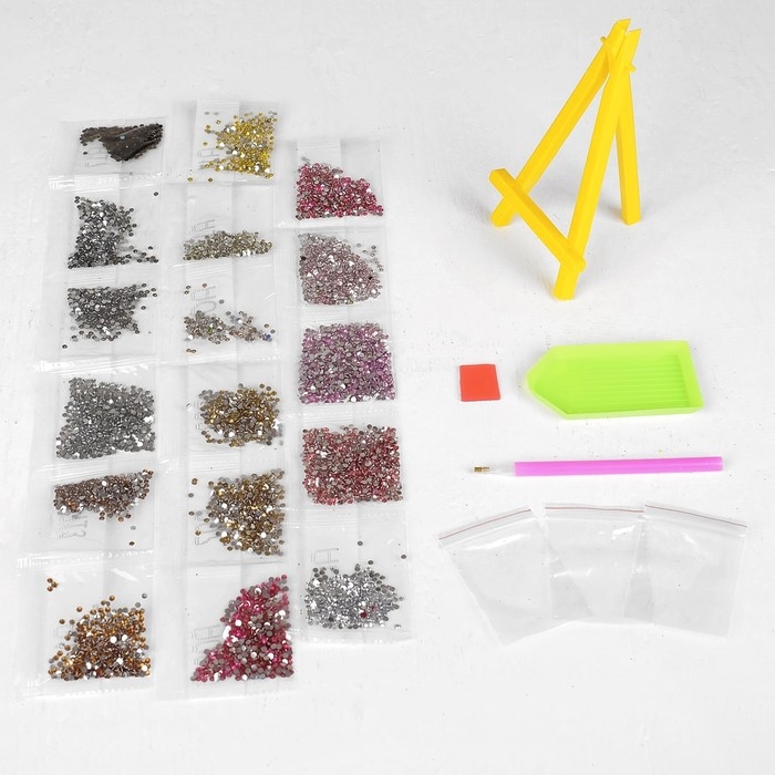 Алмазная вышивка &laquo;Сова в шапочке&raquo;, с подставкой, с частичным заполнением