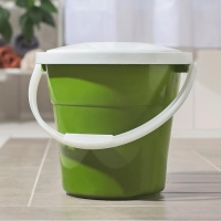 Ведро пищевое с крышкой &laquo;Евро&raquo;, 12 л, особопрочное, цвет МИКС