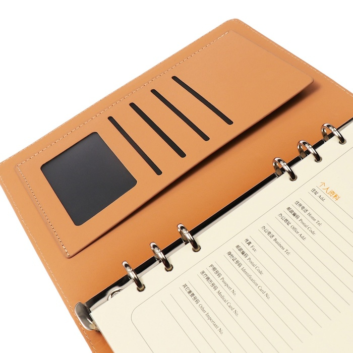 Органайзер на кольцах А5, 90 листов в линейку, с хлястиком, МИКС Органайзер на кольцах А5, 90 листов в линейку, с хлястиком, МИКС