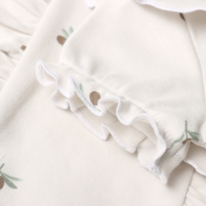 Футболка с воланами Крошка Я Olives, р. 62-68, молочный Футболка с воланами Крошка Я Olives, р. 62-68, молочный