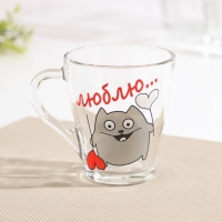 Набор кружек &laquo;Люблю&raquo;, 250 мл, 2 шт, рисунок МИКС