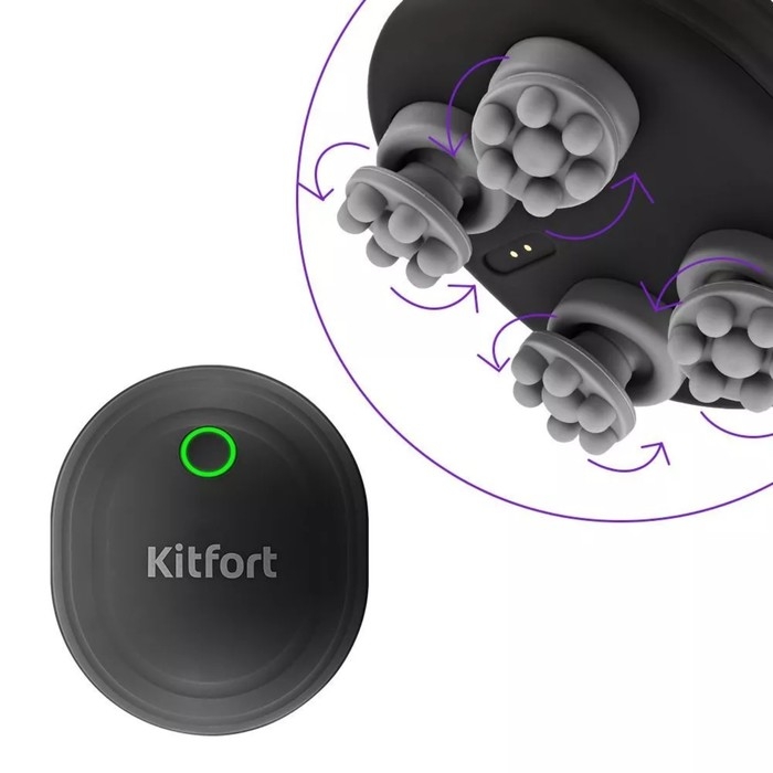 Массажёр для головы Kitfort КТ-2977, электрический, роликовый, 3 Вт, 5 режимов, чёрный Массажёр для головы Kitfort КТ-2977, электрический, роликовый, 3 Вт, 5 режимов, чёрный