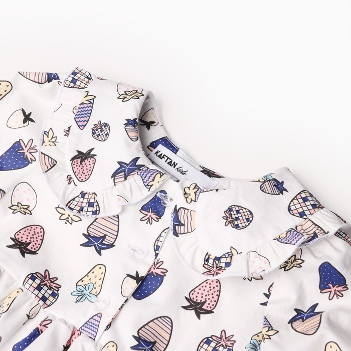 Платье детское с воротником KAFTAN "Ягоды" р.28 (86-92 см)