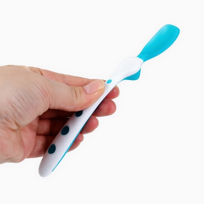 Набор термочувствительных ложек для кормления, 16,5см.. 2 шт., цвет розовый/бирюзовый Набор термочувствительных ложек для кормления, 16,5см.. 2 шт., цвет розовый/бирюзовый