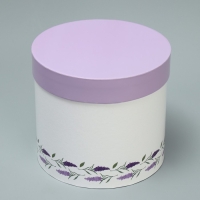 Набор шляпных коробок 5 в 1, упаковка подарочная, &laquo;Лаванда&raquo;, 13 х 14 ‒ 19.5 х 22 см