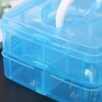 Органайзер для хранения, 2 яруса, 12 ячеек, 16&times;15&times;9 см, цвет МИКС