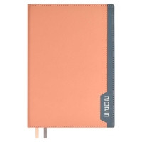 Ежедневник датированный 2025 года, А5, 176 листов ESCALADA, твердая обложка из искусственной кожи, тиснение фольгой, ляссе, кремовый блок 70 г/м2, розовый