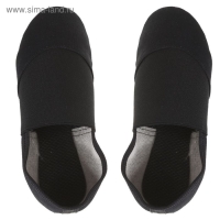 Джазовки тканевые, с резинкой, длина по стельке 23,5 см, цвет чёрный