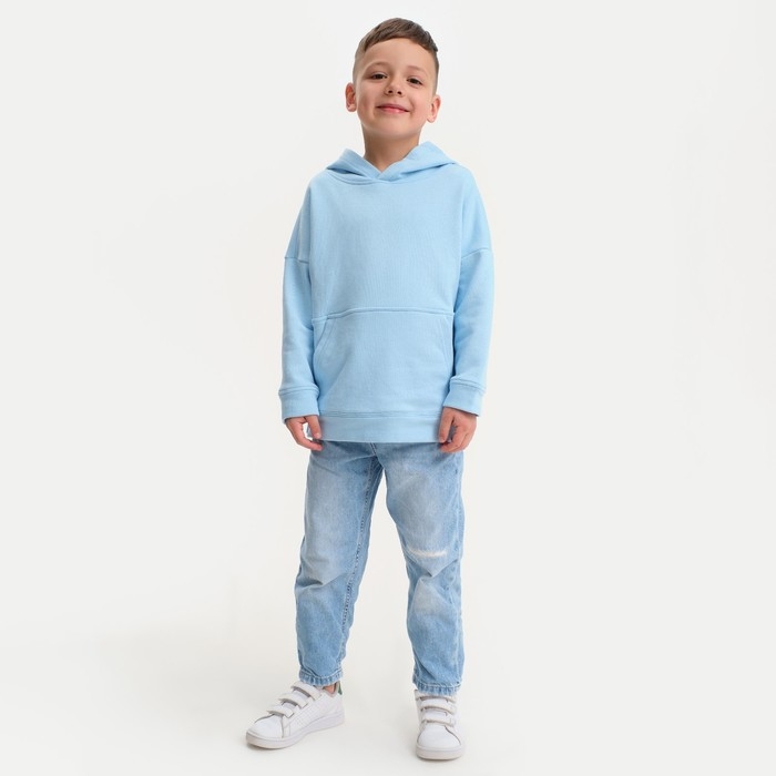 Худи детское KAFTAN "Basic line", размер 30 (98-104), цвет голубой