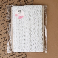 Кружево вязаное, 20 мм &times; 10 &plusmn; 1 м, цвет белый