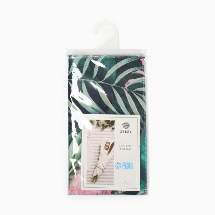 Салфетка Этель Tropical parrots 46х46см, 100% хл, саржа 190 г/м