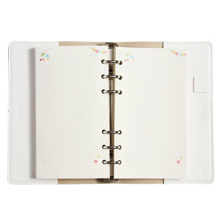 Записная книжка А5, 160 листов на кольцах DAILY JOURNAL, обложка искусственная кожа, блок с иллюстрациями 80 г/м2, МИКС