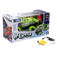 Джип радиоуправляемый «Монстр», 4WD, работает от аккумулятора, цвет зелёный Джип радиоуправляемый «Монстр», 4WD, работает от аккумулятора, цвет зелёный