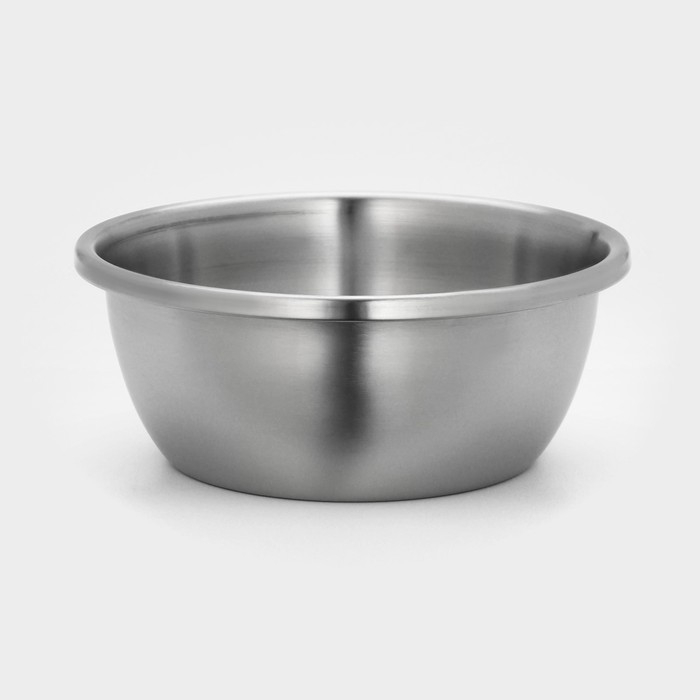Миска из нержавеющей стали &laquo;Проф&raquo;, 4 л, 26&times;10,5 см, матовая, толщина стали 0,6 мм