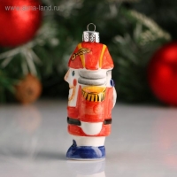 Ёлочная игрушка "Щелкунчик", фарфор,