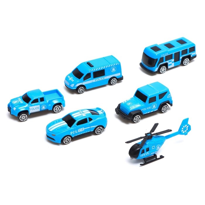 Грузовик &laquo;Перевозчик&raquo;, в комплекте 6 машин и дорожные знаки