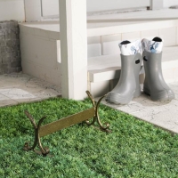 Декроттуар для очистки обуви, 32,5 × 15 см, бронза Декроттуар для очистки обуви, 32,5 × 15 см, бронза