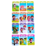 Развивающий набор &laquo;Изучаем время&raquo;, 24 картинки, по методике Монтессори, 3+