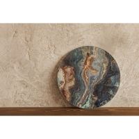 Доска разделочная стеклянная Доляна &laquo;Мрамор оникс&raquo;, d=20 см