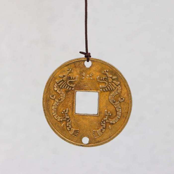 Музыка ветра металл Музыка ветра металл "Денежная жаба на монетках" 5 колокольчиков 41х6 см