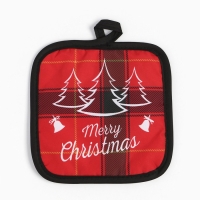 Новый год. Куханный набор 2 празмер Доляна Christmas прихватка 17*17 см, варежка 26*16 см,100% п/э Новый год. Куханный набор 2 празмер Доляна Christmas прихватка 17*17 см, варежка 26*16 см,100% п/э