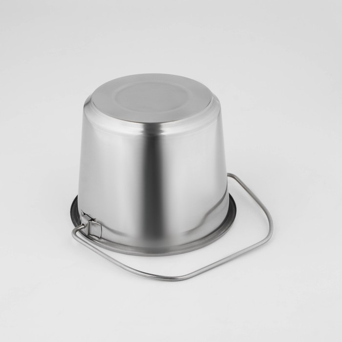 Ведро с крышкой, 5 л, мерная шкала, нержавеющая сталь Ведро с крышкой, 5 л, мерная шкала, нержавеющая сталь