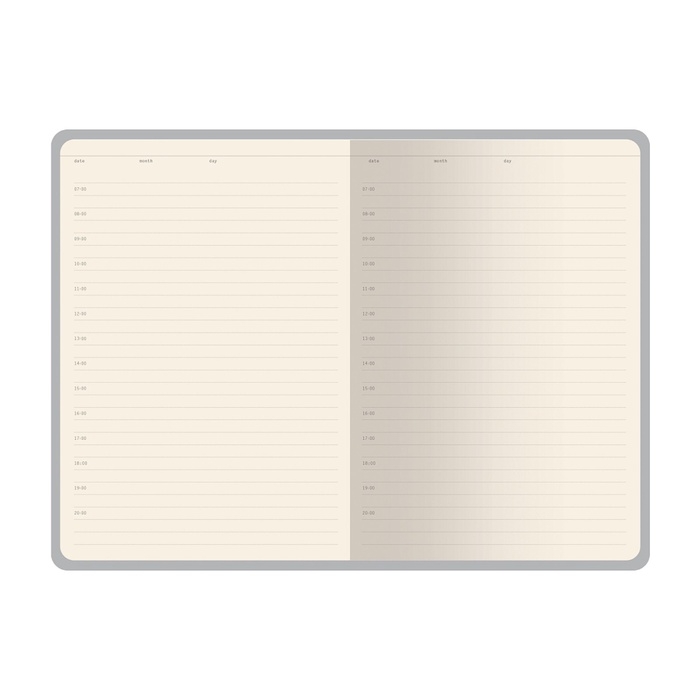 Ежедневник недатированный А5, 128 листов GRAND, интегральная обложка из искусственной кожи, ляссе, кремовый блок 70 г/м2, золотой