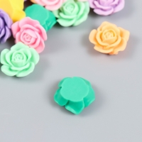 Декор для творчества пластик "Разноцветные розочки" набор 20 шт 1,8х1,8х1,8 см