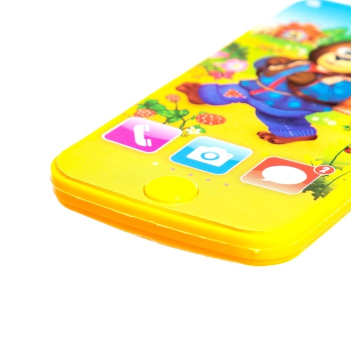 Телефон музыкальный «Маша и медведь», звук, цвет жёлтый Телефон музыкальный «Маша и медведь», звук, цвет жёлтый