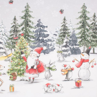 Фартук "Этель" Праздник в лесу 70х60 см,100% хл,саржа 190гр/м2 Фартук "Этель" Праздник в лесу 70х60 см,100% хл,саржа 190гр/м2