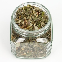 Подарочный набор новогодний &laquo;Счастья и достатка&raquo; : чай травяной, мёд кремовый хлопковый