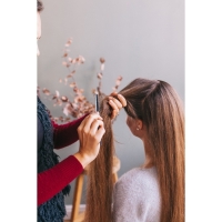 Расчёска массажная, 2,5 &times; 21,3 см, цвет чёрный