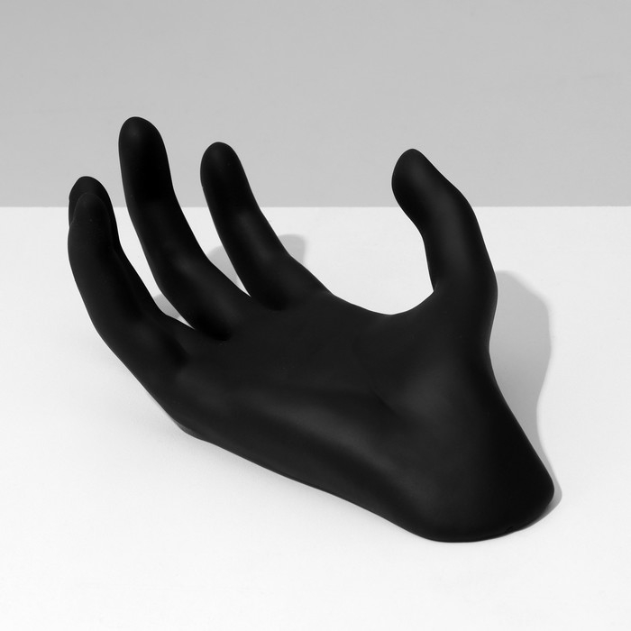 Подставка для украшений &laquo;Ладонь&raquo; 17&times;12&times;7 см, цвет чёрный