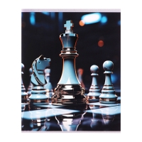 Комплект тетрадей из 4 штук, 96 листов в клетку Calligrata "Шахматы", обложка мелованный картон, матовая ламинация + выборочный УФ-лак, блок офсет Комплект тетрадей из 4 штук, 96 листов в клетку Calligrata "Шахматы", обложка мелованный картон, матовая ламинация + выборочный УФ-лак, блок офсет