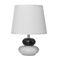 Настольная лампа "Баланс" Е14 40Вт бело-черный 17,5х17,5х23 см RISALUX