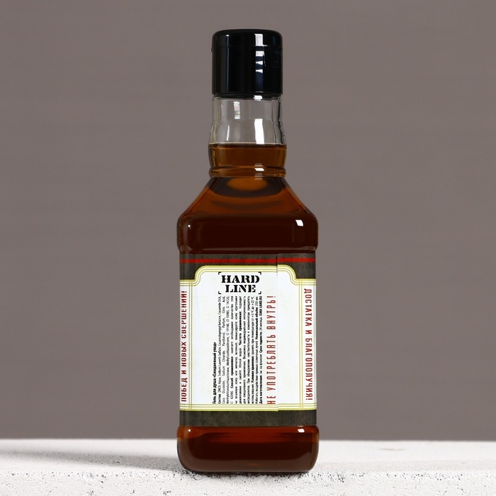 Подарочный набор косметики &laquo;На удачу&raquo;, гель для душа во флаконе виски 250 мл и мочалка для тела, Новый Год