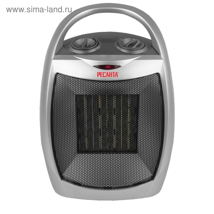 Тепловентилятор Тепловентилятор "Ресанта" ТВК-1 керамический, 900/1500 Вт, режим "вентилятор", серый