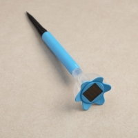 Садовый светильник на солнечной батарее «Цветок голубой», 6 × 29 × 6 см, 1 LED, свечение белое Садовый светильник на солнечной батарее «Цветок голубой», 6 × 29 × 6 см, 1 LED, свечение белое